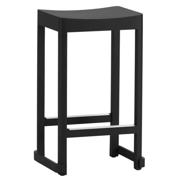 Artek Sitzgelegenheiten-Atelier Barhocker, 65 cm, Schwarz