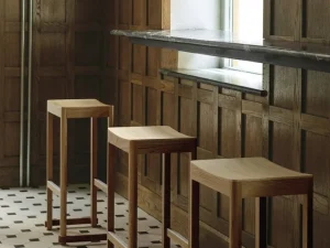 Normann Copenhagen Sitzgelegenheiten-Artek Atelier Barhocker, 75 cm, Eiche lackiert