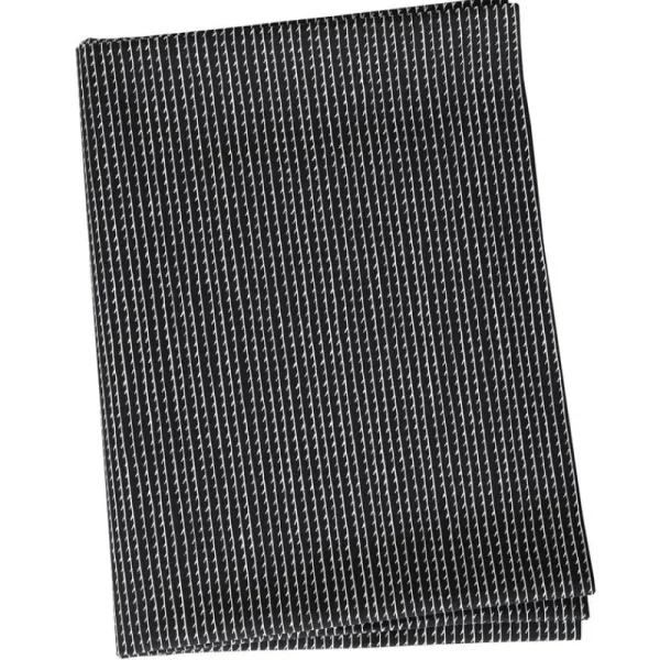 Artek Stoffe^Baumwollstoff Rivi, 150 x 300 cm, schwarz – weiß
