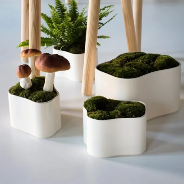 Artek Indoor-gardening^Übertopf Riihitie A, groß, blau glänzend