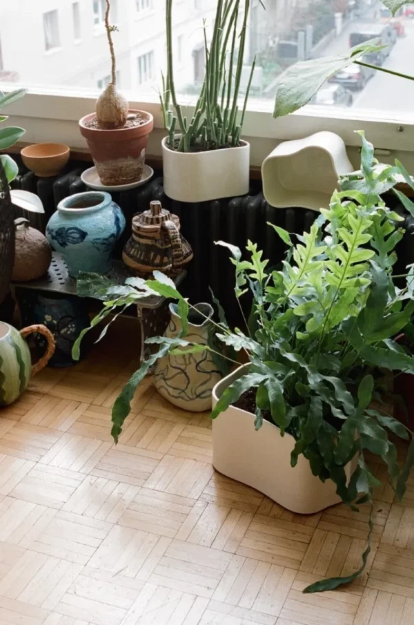 Artek Indoor-gardening^Übertopf Riihitie A, klein, weiß glänzend
