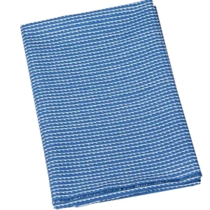 Artek Stoffe^Canvas-Baumwollstoff Rivi, 150 x 300 cm, blau – weiß