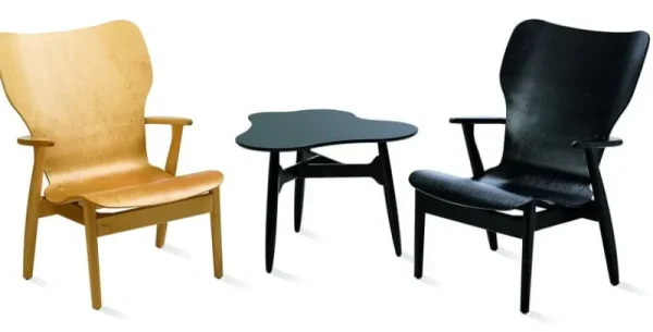 Vitra Sitzgelegenheiten-Artek Domus Loungesessel, schwarz gebeizt