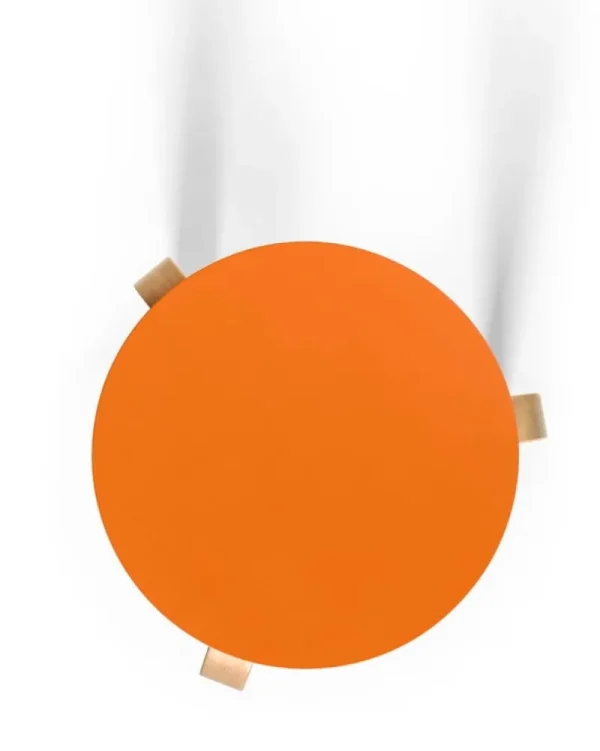 Muuto Sitzgelegenheiten-Artek Hocker Aalto 60, orange – Birke