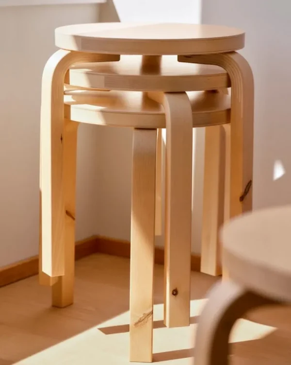 Normann Copenhagen Sitzgelegenheiten-Artek Hocker Aalto 60, Wildbirke
