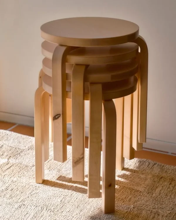 Normann Copenhagen Sitzgelegenheiten-Artek Hocker Aalto 60, Wildbirke