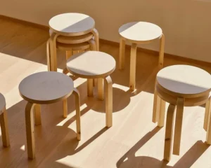 Normann Copenhagen Sitzgelegenheiten-Artek Hocker Aalto 60, Wildbirke