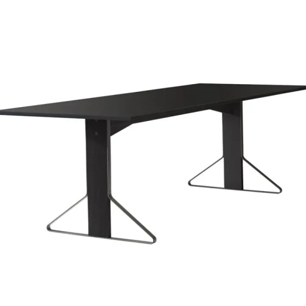 HAY Tische-Artek Kaari REB 001 Tisch, schwarzes Linoleum/schwarze Eiche