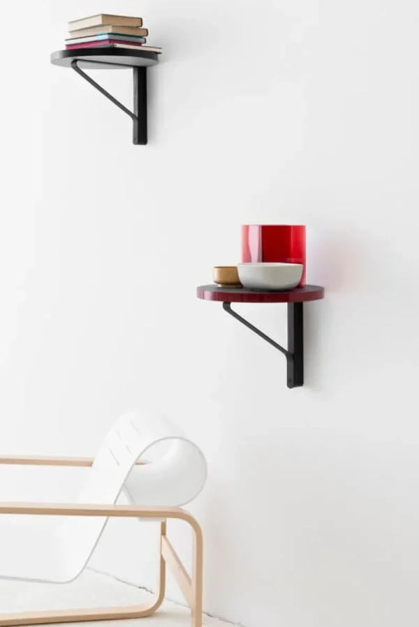 String Furniture Regale | Tische-Artek Kaari REB 007 Wandregal, rot/schwarz