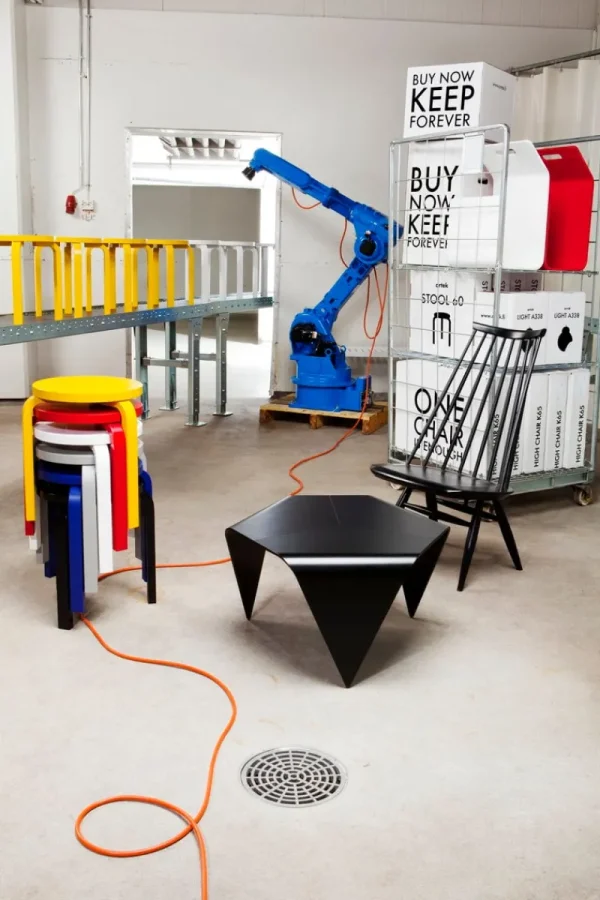 Artek Zeitschriftenständer^Kanto Zeitschriften-/Kaminholzständer, weiß