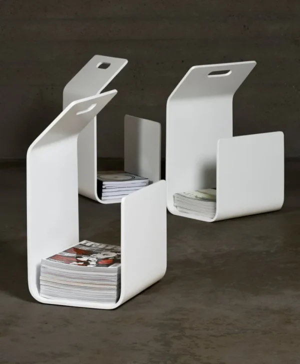 Artek Zeitschriftenständer^Kanto Zeitschriften-/Kaminholzständer, weiß