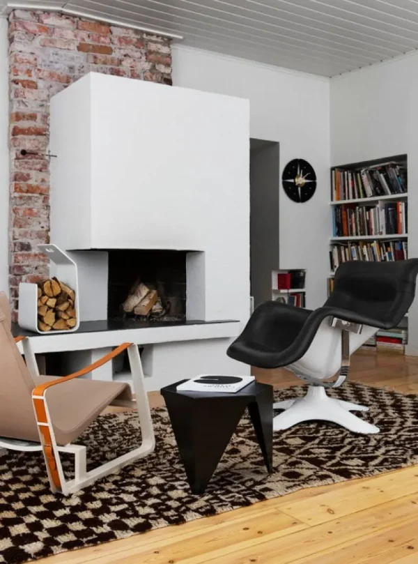 &Tradition Sitzgelegenheiten-Artek Karuselli Loungesessel, schwarz - weiß