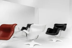 &Tradition Sitzgelegenheiten-Artek Karuselli Loungesessel, schwarz - weiß