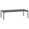 ferm LIVING Tische-Artek Kiki Tisch, niedrig, 140 × 60 cm, Schwarz - schwarzes Laminat
