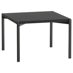 Miniforms Tische-Artek Kiki Tisch (niedrig), 60 × 60 cm, Schwarz, Schwarzes Linoleum