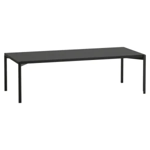 Sibast Tische-Artek Kiki Tisch, niedrig, 140 × 60 cm, Schwarz - schwarzes Linoleum