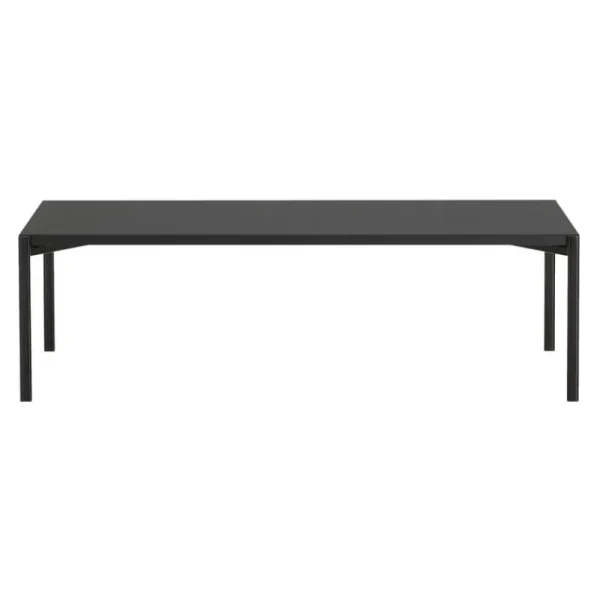 ferm LIVING Tische-Artek Kiki Tisch, niedrig, 140 × 60 cm, Schwarz - schwarzes Laminat