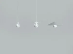 Pilke Lights Deckenleuchten-Artek Kori Pendelleuchte mit dünenförmigem Lampenschirm, Weiß
