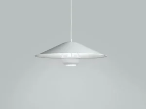 Pilke Lights Deckenleuchten-Artek Kori Pendelleuchte mit dünenförmigem Lampenschirm, Weiß