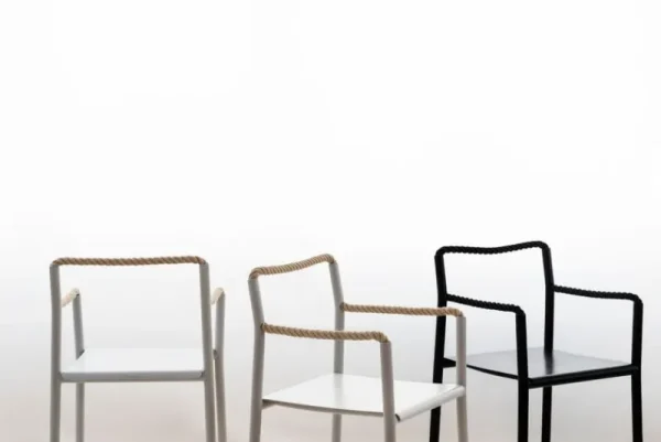 Vitra Sitzgelegenheiten-Artek Rope Sessel, hellgrau