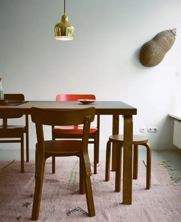 Swedese Sitzgelegenheiten-Artek Stuhl Aalto 69, Walnuss