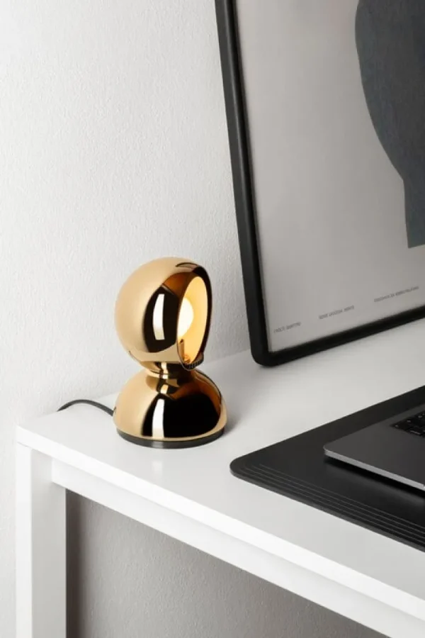 Nuura Wandleuchten | Tischlampen-Artemide Eclisse Tisch-/Wandleuchte, Goldfarben
