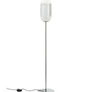 Santa & Cole Stehleuchten-Artemide Gople Stehleuchte, silber