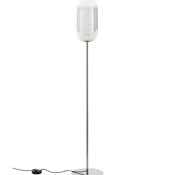 Santa & Cole Stehleuchten-Artemide Gople Stehleuchte, silber