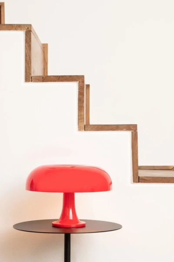 Muuto Tischlampen-Artemide Nessino Tischleuchte, rot