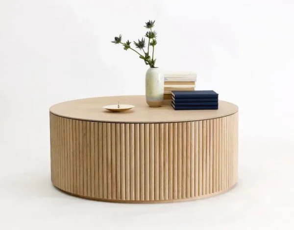 TIPTOE Tische-Asplund Grand Palais Couchtisch, 92 cm, Eiche weiß gebeizt