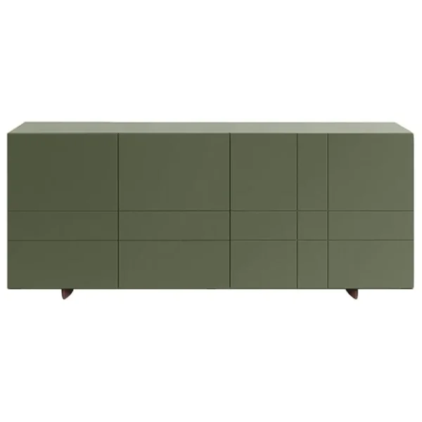 Asplund Aufbewahrungsmöbel | Aufbewahrungsmöbel^Kilt Aufbewahrungseinheit, 137 cm, Khakigrün - Eiche geräuchert