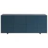 Asplund Aufbewahrungsmöbel | Aufbewahrungsmöbel^Kilt Aufbewahrungseinheit, 137 cm, Tiefblau - Eiche geräuchert