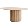 Asplund Tische-Palais Ovale Couchtisch, 110 x 75 cm, Eiche weiß gebeizt