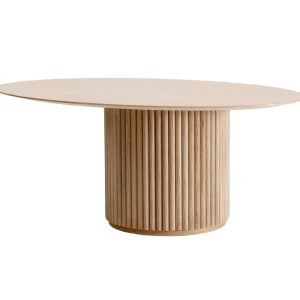 Asplund Tische-Palais Ovale Couchtisch, 110 x 75 cm, Eiche weiß gebeizt