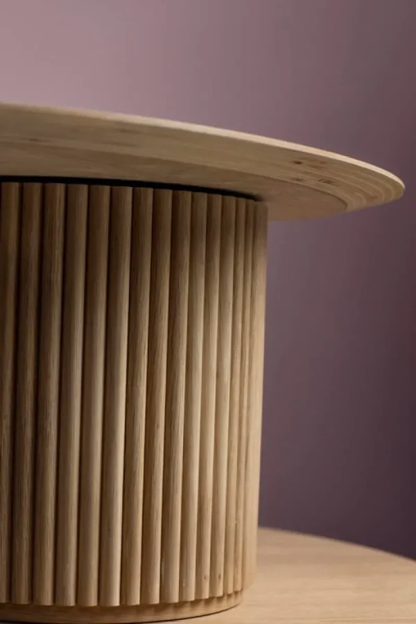 Asplund Tische-Palais Ovale Couchtisch, 110 x 75 cm, Eiche weiß gebeizt