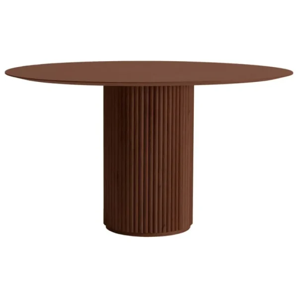 Emeco Tische-Asplund Palais Royal Esstisch, 130 cm, Eiche teakfarben gebeizt