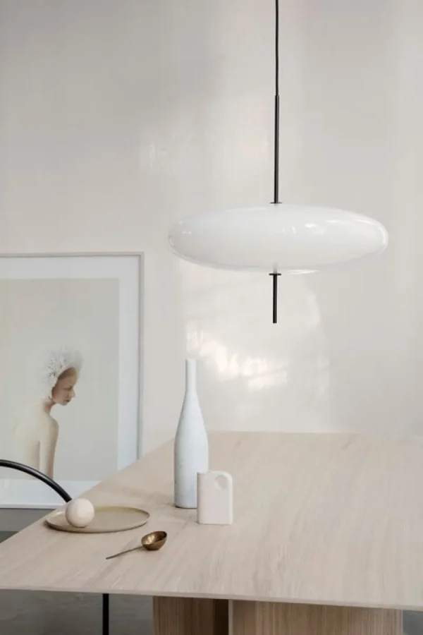 Sika-Design Deckenleuchten-Astep Modell 2065 Pendelleuchte, Weiß – Schwarz