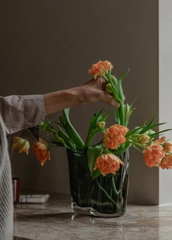 Iittala Vasen-Audo Copenhagen Aer Vase, 19 cm, Rauchgrau