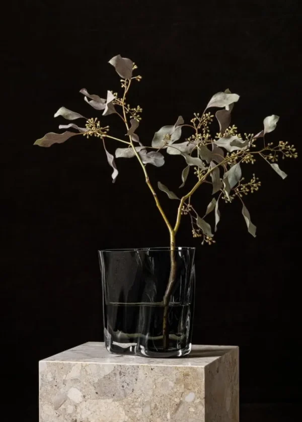 Iittala Vasen-Audo Copenhagen Aer Vase, 19 cm, Rauchgrau