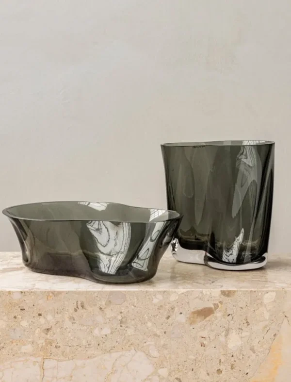 Iittala Vasen-Audo Copenhagen Aer Vase, 19 cm, Rauchgrau