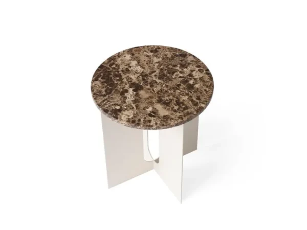 Normann Copenhagen Tische-Audo Copenhagen Androgyne Marmortischplatte, Braun