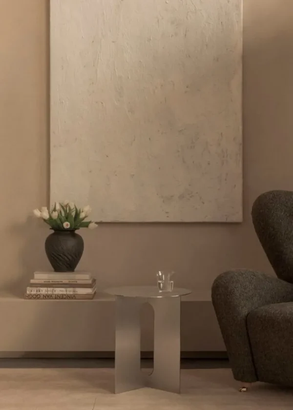 Kartell Tische-Audo Copenhagen Androgyne Beistelltisch, 40 cm, Stahl