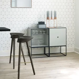 Audo Copenhagen Sitzgelegenheiten-Barhocker ML42, 77 cm, Eiche braun geölt – Stahl