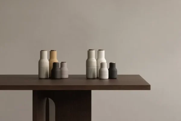 Audo Copenhagen Küchenutensilien^Bottle Grinder, 2 Stück, klein, Asche - Rußschwarz - Buche