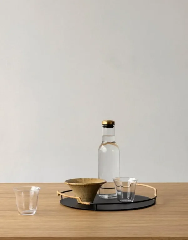 Audo Copenhagen Karaffen Und Krüge^Bottle Karaffe, 1 l, Klarglas - Messing