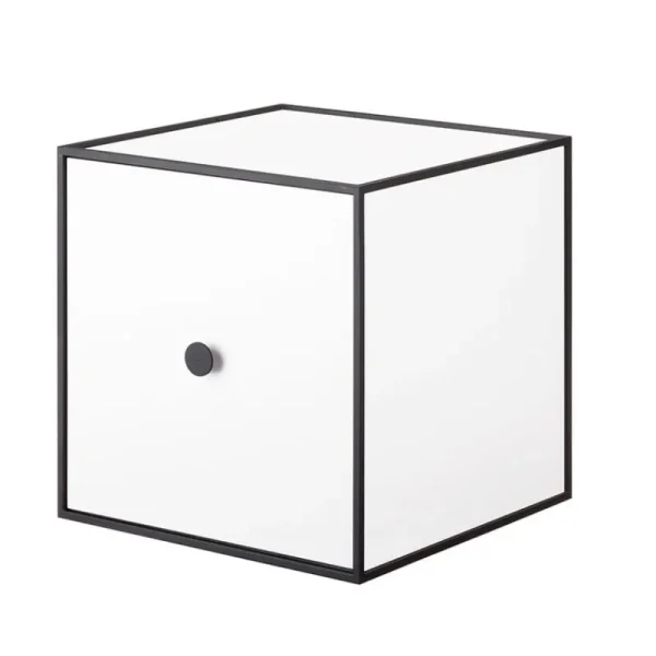 Audo Copenhagen Aufbewahrungsmöbel-Box Frame 28 mit Tür, weiß