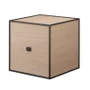 Kartell Aufbewahrungsmöbel-Audo Copenhagen Box Frame 28 mit Tür, Eiche