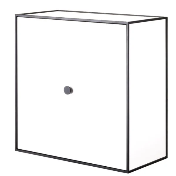 Audo Copenhagen Aufbewahrungsmöbel-Box Frame 42 mit Tür, weiß