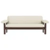 Audo Copenhagen Sofas Und Liegen-Brasilia Sofa, 2-Sitzer, Eiche dunkel gebeizt – Baru weiß 0200