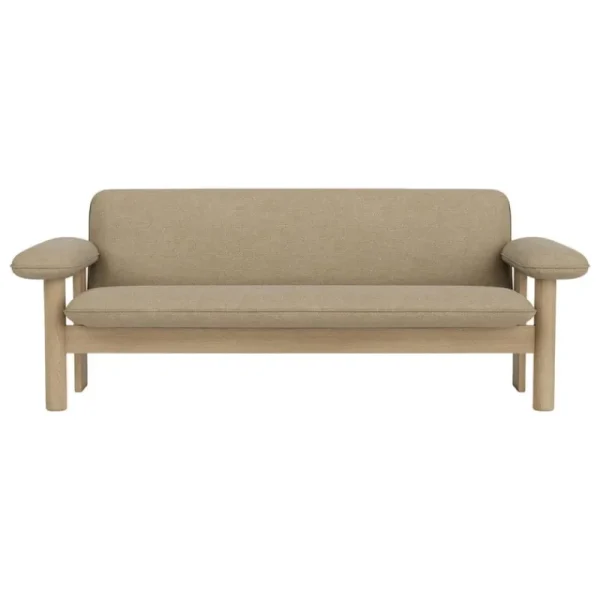 Muuto Sofas Und Liegen-Audo Copenhagen Brasilia Sofa, 2-Sitzer, Eiche dunkel gebeizt - Bouclé 02